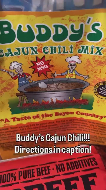 Buddy's Cajun Chili Mix 3.52 oz Bag